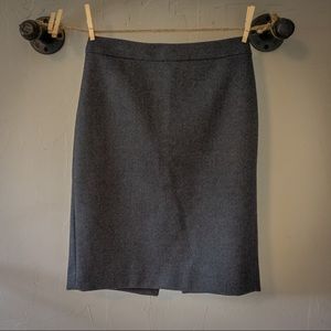J. Crew Charcoal Wool Skirt